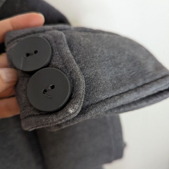 Gap gray sweatshirt short peacoat - Picture 8 of 8